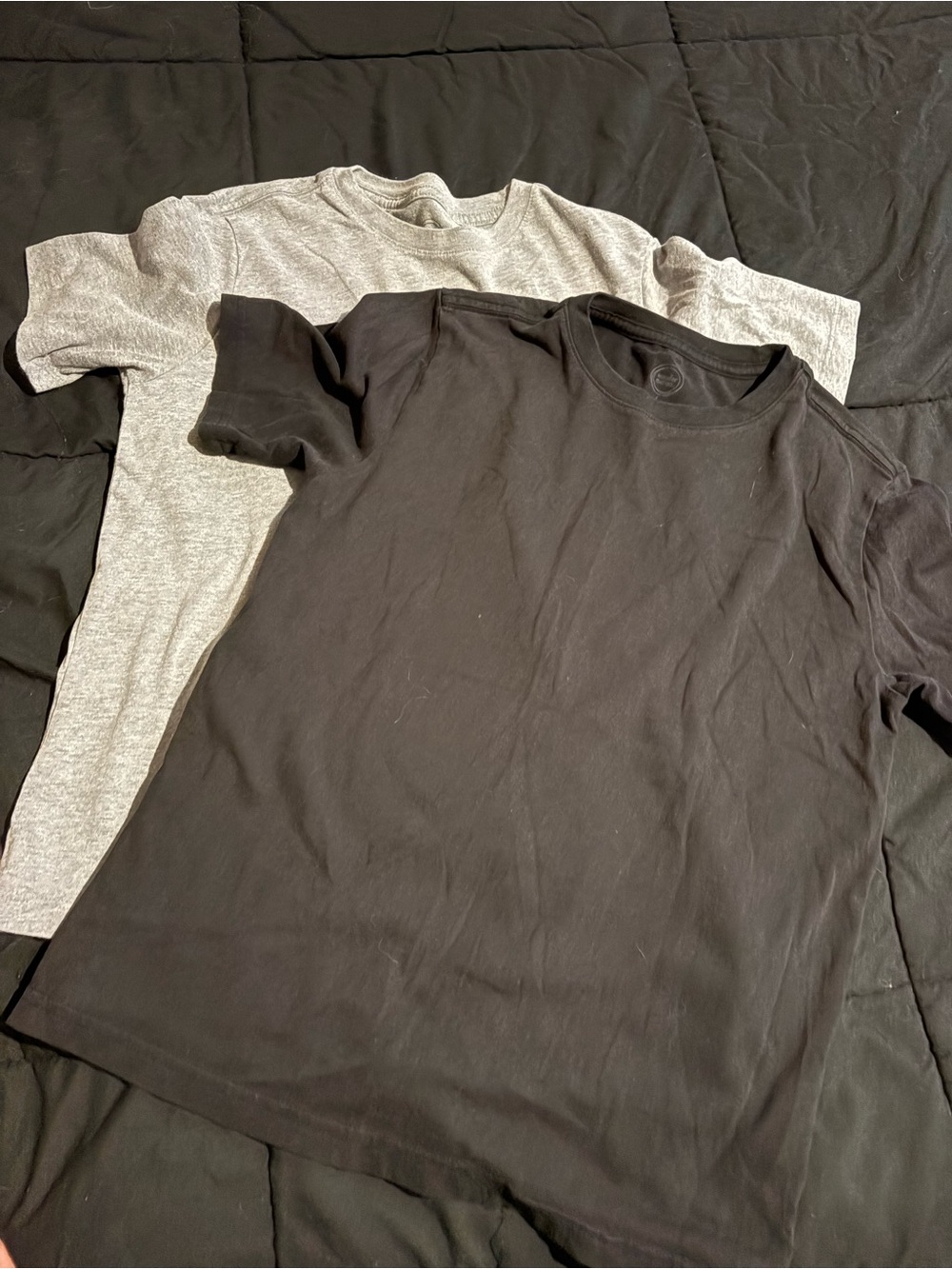 wonder nation Black & Gray Short Sleeve Tee Pack